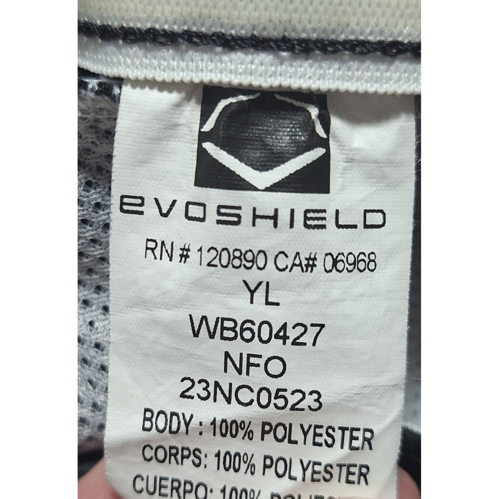 EvoShield Youth Large YL Baseball Pants Black Double Knee Athletic WB60427 - Picture 8 of 9